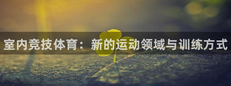 米兰体育官网下载平台是正规平台吗安全吗：室内竞技体育：新的运
